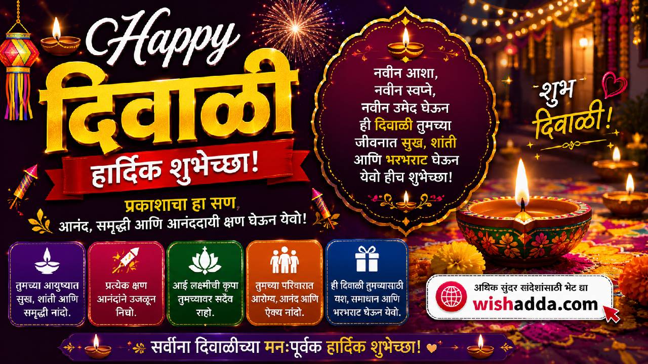 Diwali wishes in Marathi